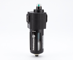 Excelon birleştirici filtre, 3/8 PTF, 0,01 µm, otomatik tahliye, korumalı