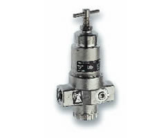 R22 Series stainless steel general purpose pressure regulator, 1/2 PTF, 0.4-10 bar, without gauge