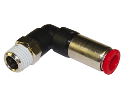 Pneufit C kendinden contalı bağlantı parçası, döner adaptör, dirsek, R1/2, 10mm