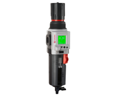 Excelon Plus filtre/regülatör, 1/2 PTF, 40μm, 0,3-10 bar, manuel boşaltma, entegre elektronik basınç sensörü