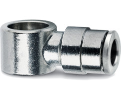 Pneufit 10 push-in fitting, body to tube banjo, elbow, G1/4, 6mm