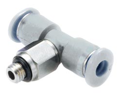 Pneufit M geçmeli bağlantı parçası, döner adaptör, tişört, M3, 3mm