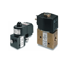 Doğrudan solenoidle çalıştırılan popet valf, G1/4, NAMUR, 3/2, NO, doğrudan solenoid / yay geri dönüşlü, solenoidsiz