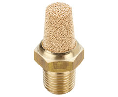 Quietaire sintered bronze silencer, M5