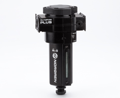 Olympian Plus genel amaçlı filtre, 1/2 PTF, 40μm, manuel tahliye, sıvı seviye göstergeli