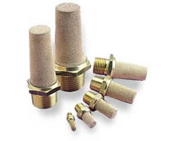 Quietaire sintered bronze silencer, G3/8