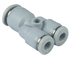 Pneufit M geçmeli bağlantı elemanı, eşit olmayan rakor, Y, 6mm, 3mm