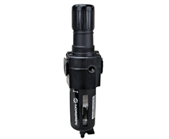 Excelon filtre/regülatör, G1/2, 25 µm, 0,3-10 bar, manuel tahliye, göstergesiz