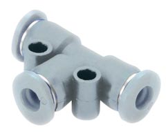 Pneufit M geçmeli bağlantı parçası, rakor, tişört, 3 mm