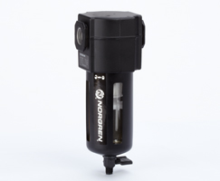 Excelon genel amaçlı filtre, G3/8, 40μm, manuel drenaj, koruma ile