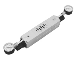 Tek basınç regülatör plakası, port 2 ve 4 ayarlı