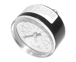 Gauge, R1/8 thread, 0-25 bar