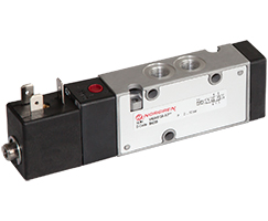 V60 serisi hat içi solenoid valf, G1/8, 5/2, solenoid pilot / havalı yay geri dönüşlü