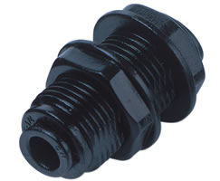 Pneufit D asetal geçmeli bağlantı parçası, bölme rakoru, düz, 4 mm