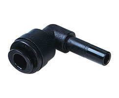 Pneufit D asetal geçmeli bağlantı parçası, gövde, dirsek, 8 mm, 8 mm