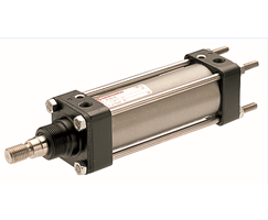 Rot çift etkili silindir, tam piston kolu dişlisi, 2