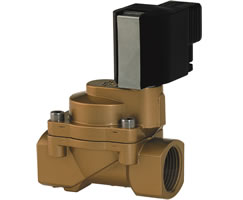 Dolaylı solenoidle çalıştırılan pistonlu valf, 1 NPT, 2/2, NC, solenoid pilot / solenoid pilot