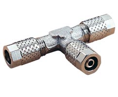 24 serisi geçmeli bağlantı parçası, konnektör, T, 10mm/8mm