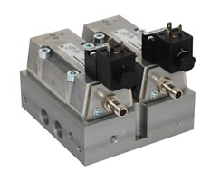 Solenoidle çalıştırılan ıslak rotorlu valf, G1/8, G1/2, 5/2, solenoid pilot / yay geri dönüşlü