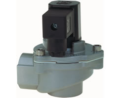 Dolaylı solenoidle çalıştırılan toz filtre valfi, G2-1/2, 2/2, NC, solenoid pilot / solenoid pilot
