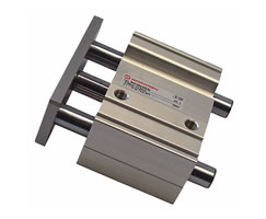 Yönlendirme ve durdurma çift etkili silindir, kayar yatak, 80 mm çap, 50 mm strok