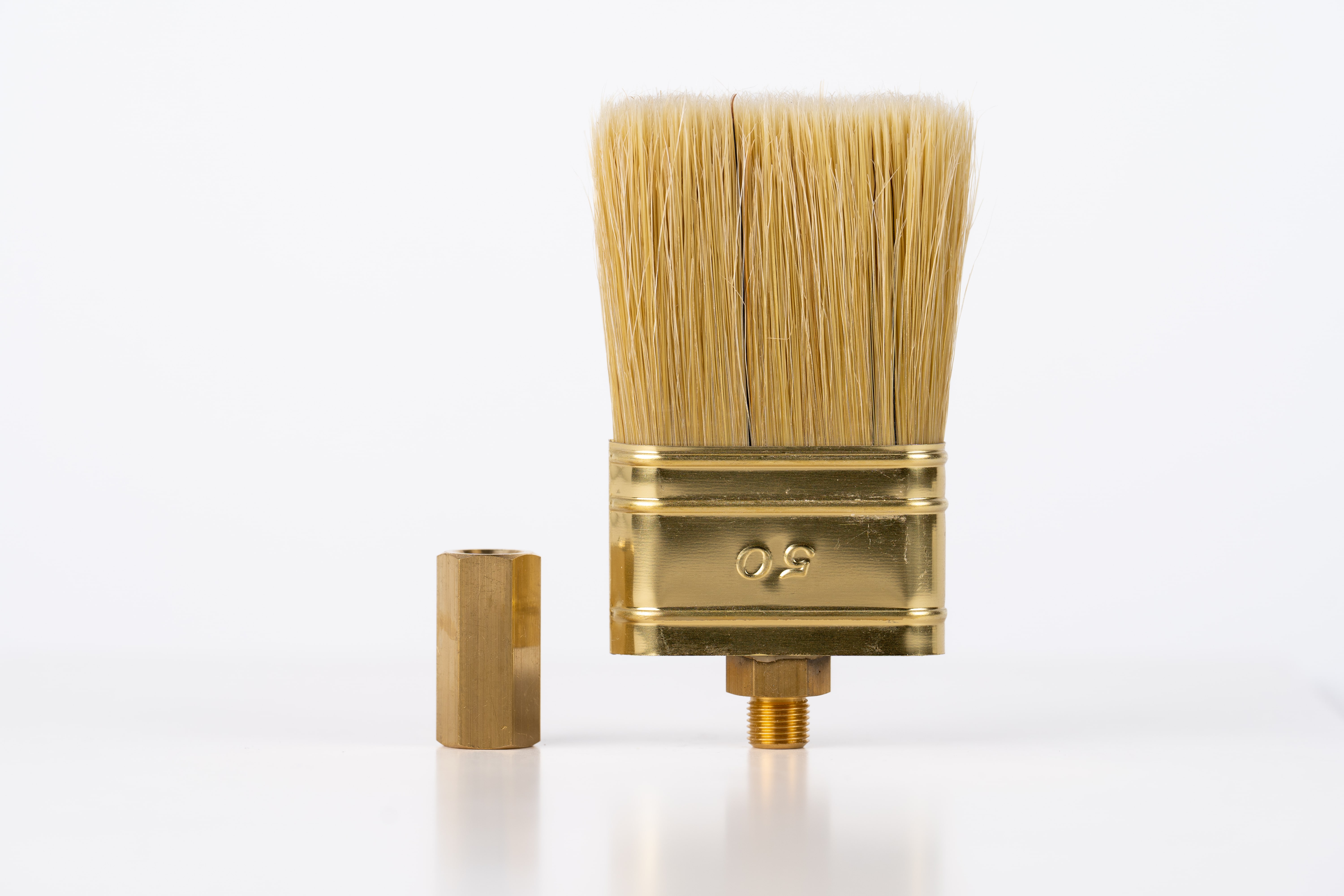 YUVARLAK YAĞLAMA FIRÇASI 50mm (HOG KIL / POLYESTER) + ADAPTÖR