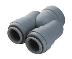 Pneufit D asetal geçmeli bağlantı parçası, rakor, U, 3/8