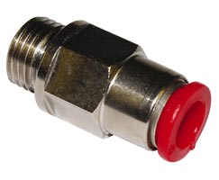 Pneufit C kendinden contalı bağlantı elemanı, adaptör, düz, G1/4, 12mm