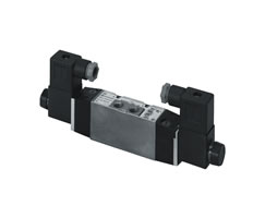 Midi Star alt taban solenoid valfı, G1/8, 5/2, solenoid pilot / solenoid pilot
