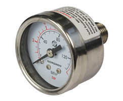Gauge, 1/4 NPT thread, 0-6 bar