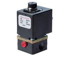 V04 serisi direkt etkili solenoid valf, G1/4, 2/2, NC, solenoid / yay dönüşlü