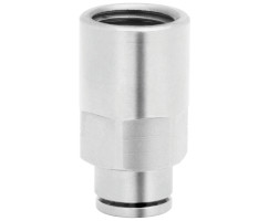 Pneufit 10 geçmeli bağlantı, dişi adaptör, düz, G1/8, 4mm