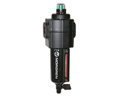 Excelon birleştirici filtre, G1/4, 0,01 µm, manuel tahliye, sıvı seviye göstergeli