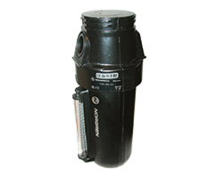 Olympian Plus genel amaçlı filtre, boyunduruksuz, 40 µm, otomatik tahliye, sıvı seviye göstergeli