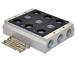 5 yollu vana, 6 istasyon, G1/2 için V53 serisi manifold