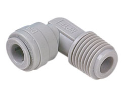 Pneufit D asetal geçmeli bağlantı parçası, adaptör, dirsek, 1/4 NPT, 1/4