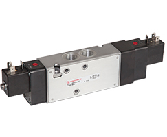 V62 serisi sıralı solenoid valf, G3/8, 5/3, APB, solenoid pilot / solenoid pilot