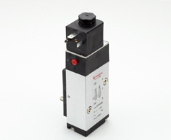 97100 serisi Namur arayüzlü solenoid valf, G1/4, 5/2 veya 3/2, solenoid pilot / yay geri dönüşlü