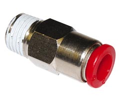 Pneufit C kendinden contalı bağlantı elemanı, adaptör, düz, R1/2, 10mm