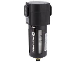 Excelon genel amaçlı filtre, G3/8, 5 µm, otomatik tahliye, koruma ile