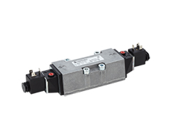 ISO Star solenoid valfı ISO 3, 5/3, COE, solenoid pilot / solenoid pilot