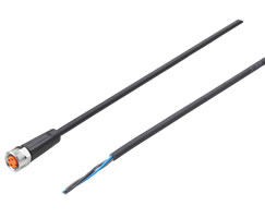 Konektör kablosu, 3 pin M8 soket, açık uçlu, 3 m kablo