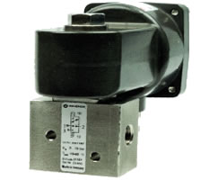 Doğrudan solenoidle çalıştırılan popet valf, 1/4 NPT, 3/2, NC, doğrudan solenoid / yay dönüşlü, solenoidsiz