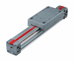 Lintra Plus milsiz silindir, makaralı kılavuz, 32 mm çap, 600 mm strok