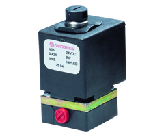 V05 serisi direkt etkili solenoid valf, flanş/arayüz, 3/2, NC, solenoid / yay dönüşlü