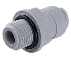 Pneufit D asetal geçmeli bağlantı parçası, adaptör, düz, G1/4, 3/8