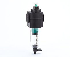 Excelon birleştirici filtre, G1/2, 0,01 µm, manuel tahliye