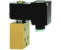 Dolaylı solenoidle çalıştırılan tahliye vanası, G1/4, 2/2, NC, solenoid pilot / solenoid pilot