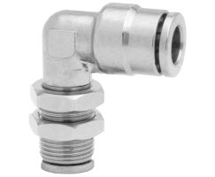 Pneufit 10 geçmeli bağlantı parçası, bölme bağlantısı, dirsek, 12 mm