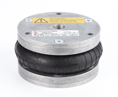 Hava körüğü, tek etkili, dişi montaj delikleri, 4-1/2